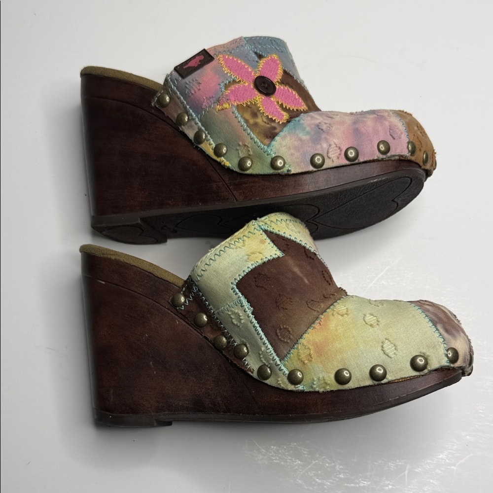Rocket Dog Multicolor Patchwork Clogs - image 4